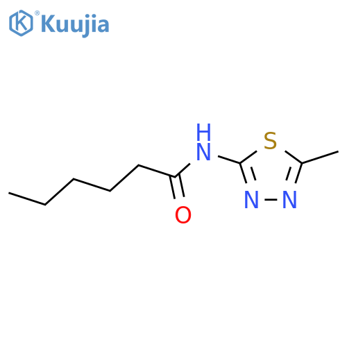 Hexanamide, N-(5-methyl-1,3,4-thiadiazol-2-yl)- structure