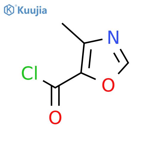 4-Methyloxazole-5-carbonyl chloride structure