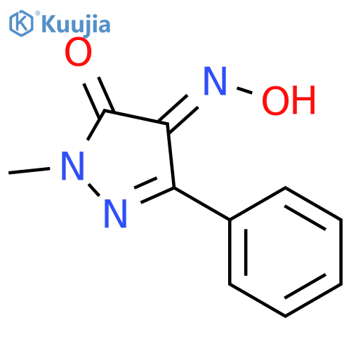 1H-Pyrazole-4,5-dione, 1-methyl-3-phenyl-, 4-oxime, (Z)- structure