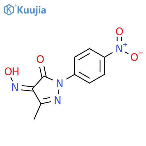 1H-Pyrazole-4,5-dione, 3-methyl-1-(4-nitrophenyl)-, 4-oxime, (Z)- structure