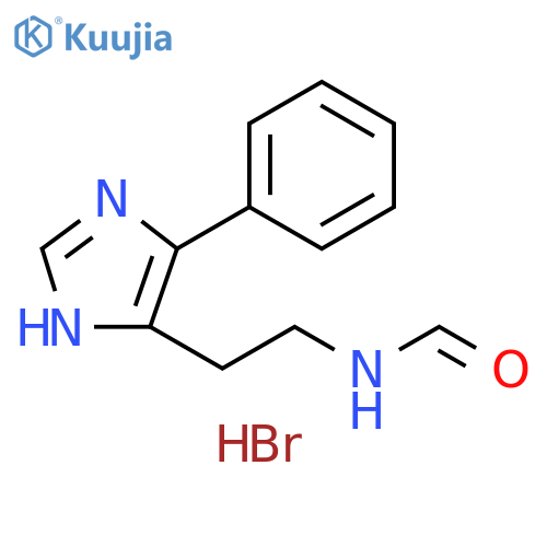 Formamide, N-[2-(5-phenyl-1H-imidazol-4-yl)ethyl]-, hydrobromide (1:1) structure