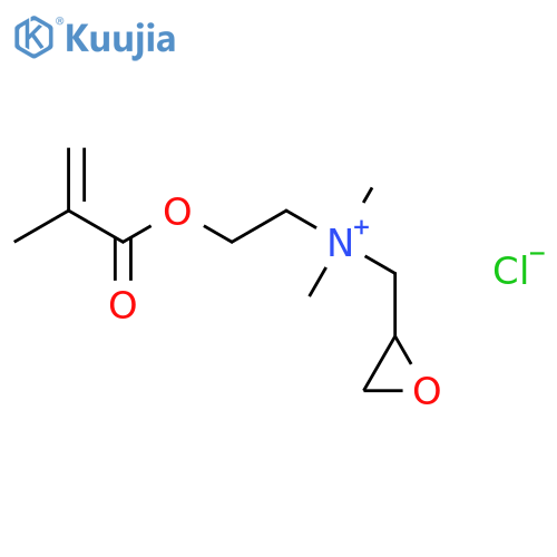 (2,3-epoxypropyl)[2-(methacryloyloxy)ethyl]dimethylammonium chloride structure