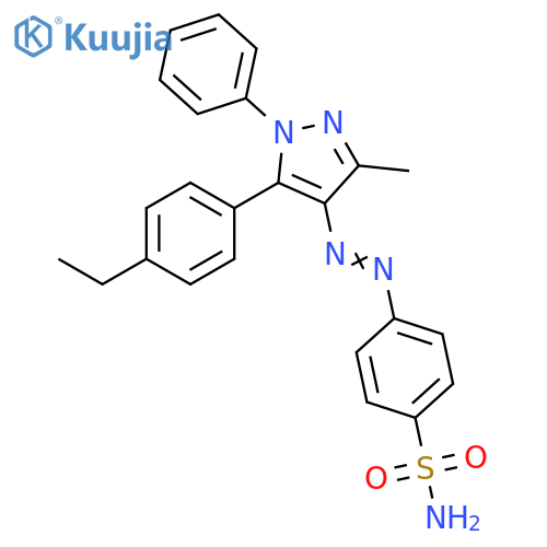 Benzenesulfonamide,4-[[5-(4-ethylphenyl)-3-methyl-1-phenyl-1H-pyrazol-4-yl]azo]- structure