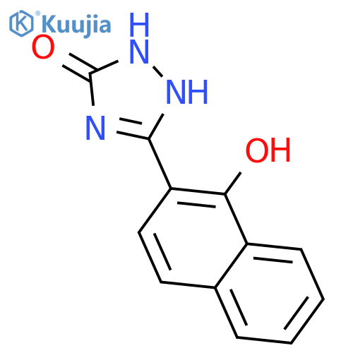 3H-1,2,4-Triazol-3-one, 1,2-dihydro-5-(1-hydroxy-2-naphthalenyl)- structure