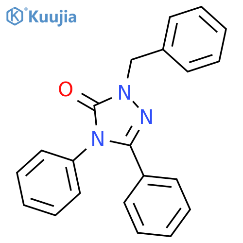 3H-1,2,4-Triazol-3-one, 2,4-dihydro-4,5-diphenyl-2-(phenylmethyl)- structure