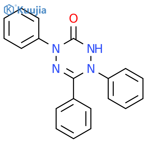 1,2,4,5-Tetrazin-3(2H)-one, 1,4-dihydro-1,4,6-triphenyl- structure