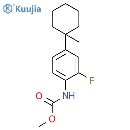 CARBAMIC ACID, [2-FLUORO-4-(1-METHYLCYCLOHEXYL)PHENYL]-, METHYL ESTER structure