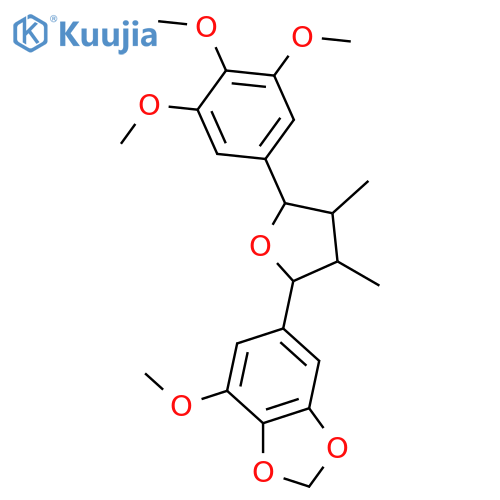 7,7'-Epoxy-8,8'-lignan-3,3',4,4',5,5'-hexol; (7R*,7'R*,8R*,8'R*)-form, 3,4-Methylene, 3',4',5,5'-tetra-Me ether structure