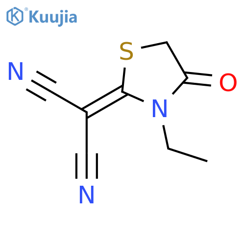 Propanedinitrile, (3-ethyl-4-oxo-2-thiazolidinylidene)- structure