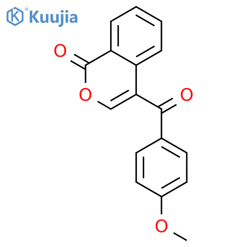 1H-2-Benzopyran-1-one, 4-(4-methoxybenzoyl)- structure