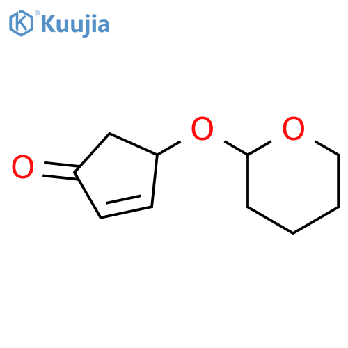 2-Cyclopenten-1-one, 4-[(tetrahydro-2H-pyran-2-yl)oxy]- structure