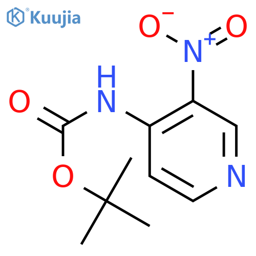 tert-Butyl (3-nitropyridin-4-yl)carbamate structure