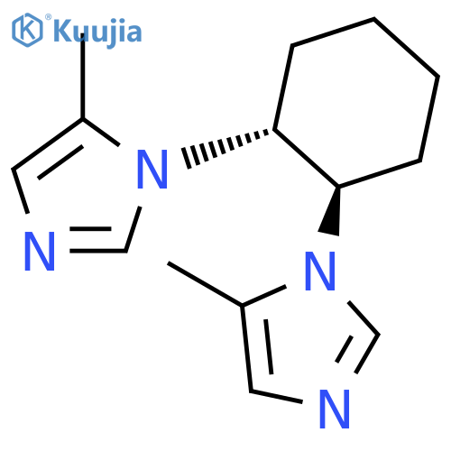 1H-Imidazole, 1,1'-(1R,2R)-1,2-cyclohexanediylbis[5-methyl- structure