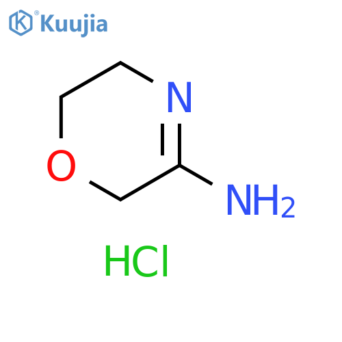 2H-1,4-Oxazin-3-amine, 5,6-dihydro-, monohydrochloride structure