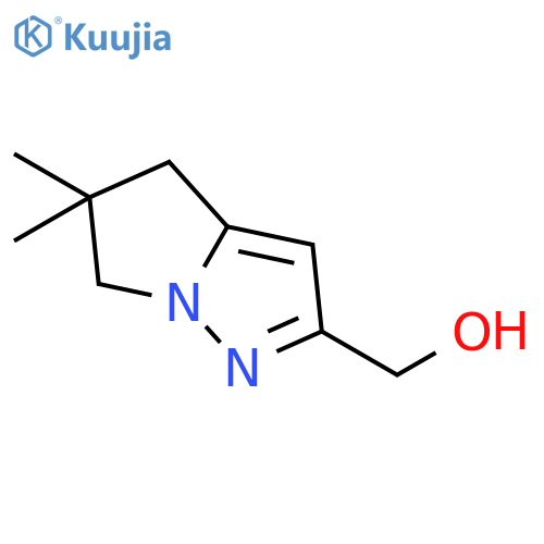 5,6-dihydro-5,5-dimethyl-4H-Pyrrolo[1,2-b]pyrazole-2-methanol structure