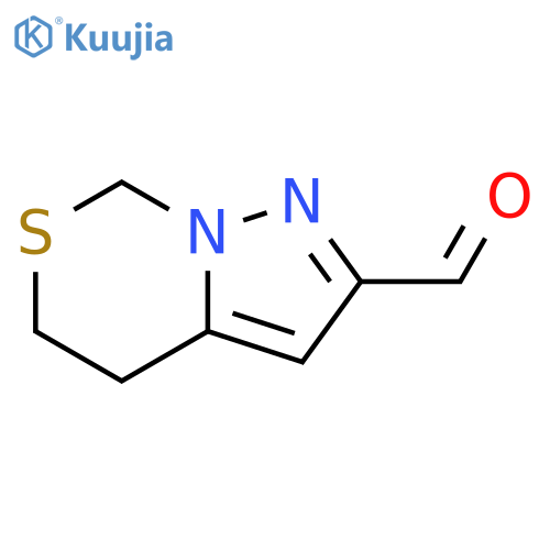 7H-Pyrazolo[1,5-c][1,3]thiazine-2-carboxaldehyde, 4,5-dihydro- structure