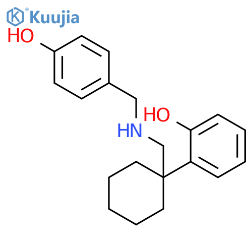 Phenol, 2-[1-[[[(4-hydroxyphenyl)methyl]amino]methyl]cyclohexyl]- structure