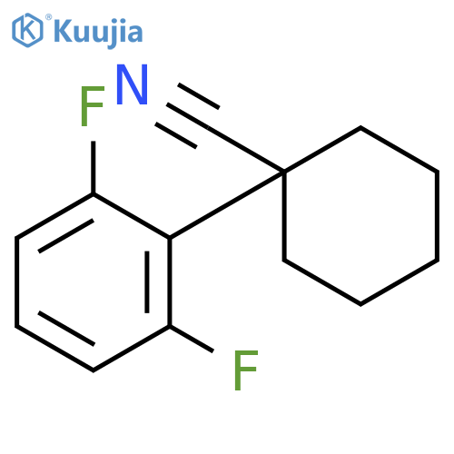 Cyclohexanecarbonitrile, 1-(2,6-difluorophenyl)- structure