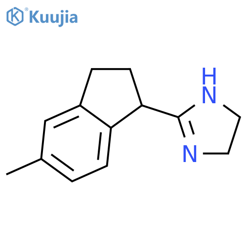 1H-Imidazole,2-(2,3-dihydro-5-methyl-1H-inden-1-yl)-4,5-dihydro-(9CI) structure