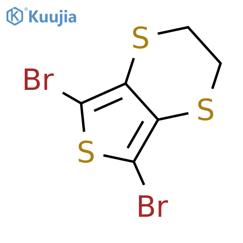 Thieno[3,4-b]-1,4-dithiin, 5,7-dibromo-2,3-dihydro- structure