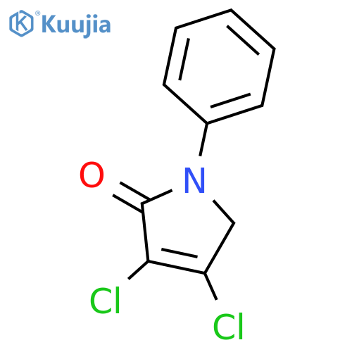 2H-PYRROL-2-ONE, 3,4-DICHLORO-1,5-DIHYDRO-1-PHENYL- structure