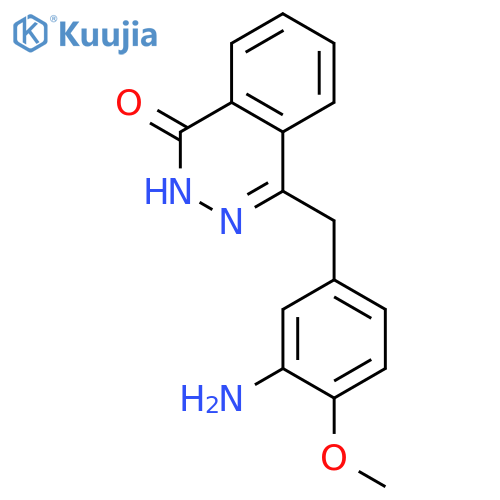 1(2H)-Phthalazinone, 4-[(3-amino-4-methoxyphenyl)methyl]- structure
