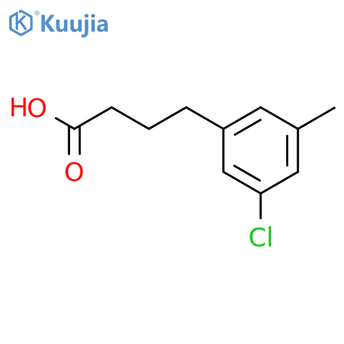 Benzenebutanoic acid, 3-chloro-5-methyl- structure