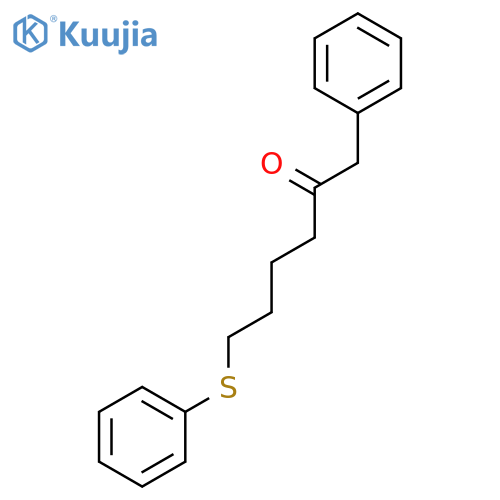 2-Hexanone, 1-phenyl-6-(phenylthio)- structure