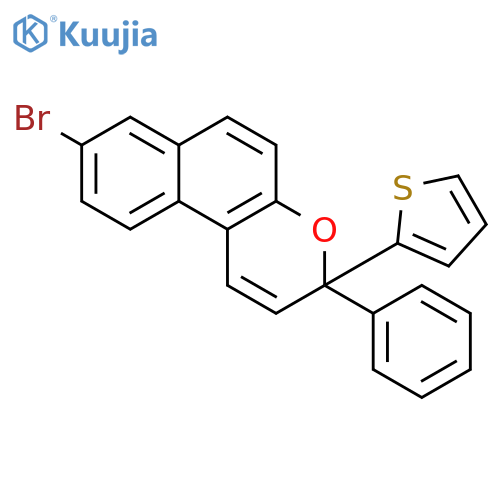 3H-NAPHTHO[2,1-B]PYRAN, 8-BROMO-3-PHENYL-3-(2-THIENYL)- structure