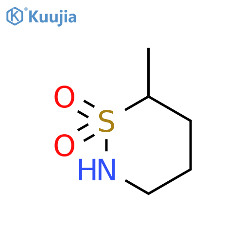 2H-1,2-Thiazine, tetrahydro-6-methyl-, 1,1-dioxide structure