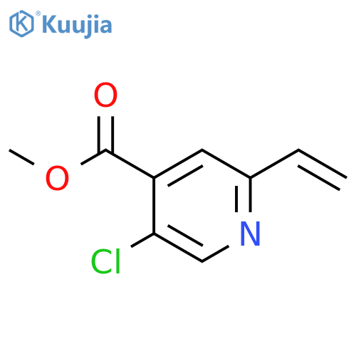 4-Pyridinecarboxylic acid, 5-chloro-2-ethenyl-, methyl ester structure