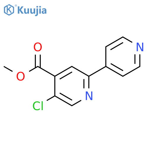 [2,4'-BIPYRIDINE]-4-CARBOXYLIC ACID, 5-CHLORO-, METHYL ESTER structure