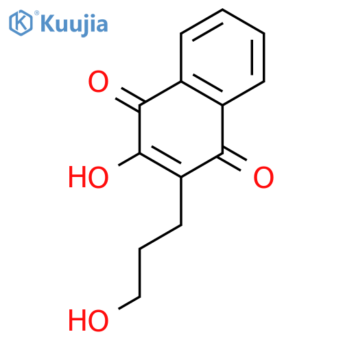 1,4-NAPHTHALENEDIONE, 2-HYDROXY-3-(3-HYDROXYPROPYL)- structure
