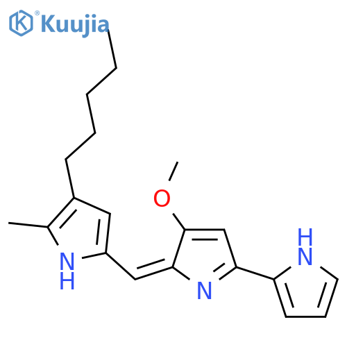 4'-Methoxy-5'-(5-methyl-4-pentyl-pyrrol-2-ylmethylen)-1H,5'H-[2,2']bipyrrolyl structure