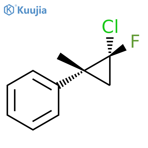 Benzene, (2-chloro-2-fluoro-1-methylcyclopropyl)-, cis- structure