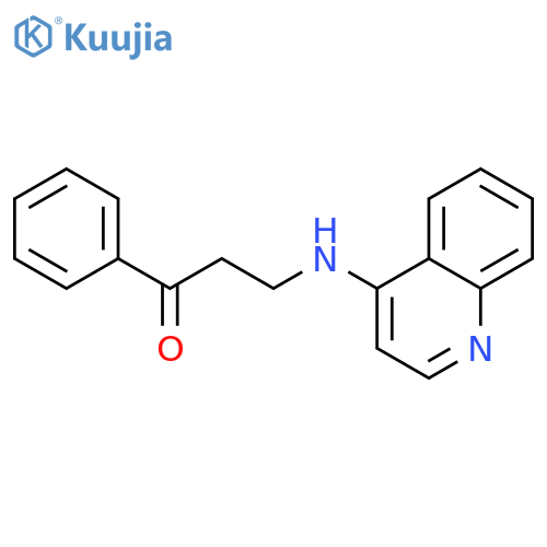 1-Propanone, 1-phenyl-3-(4-quinolinylamino)- structure