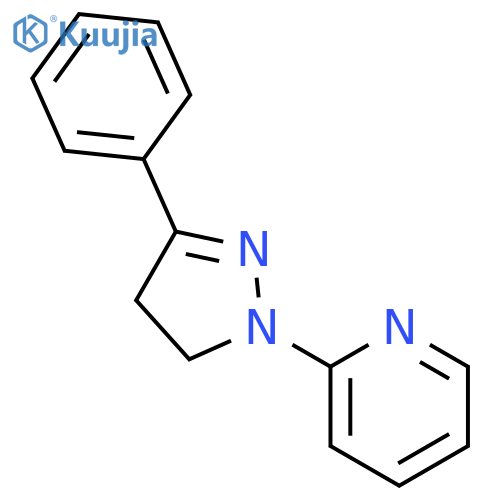 Pyridine, 2-(4,5-dihydro-3-phenyl-1H-pyrazol-1-yl)- structure