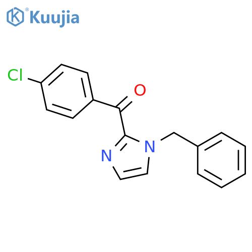 Methanone, (4-chlorophenyl)[1-(phenylmethyl)-1H-imidazol-2-yl]- structure