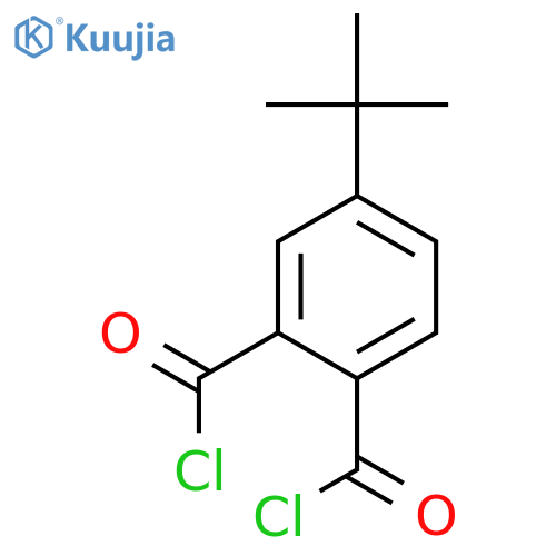 1,2-Benzenedicarbonyl dichloride, 4-(1,1-dimethylethyl)- structure