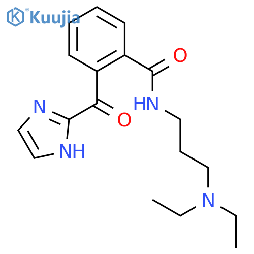 Benzamide, N-[3-(diethylamino)propyl]-2-(1H-imidazol-2-ylcarbonyl)- structure