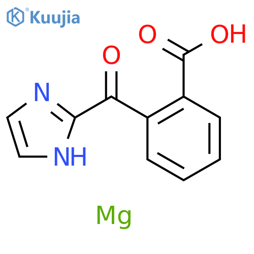 Benzoic acid, 2-(1H-imidazol-2-ylcarbonyl)-, magnesium salt (2:1) structure