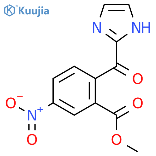 Benzoic acid, 2-(1H-imidazol-2-ylcarbonyl)-5-nitro-, methyl ester structure