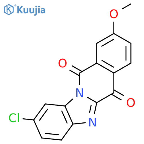 BENZIMIDAZO[1,2-B]ISOQUINOLINE-6,11-DIONE, 2-CHLORO-9-METHOXY- structure