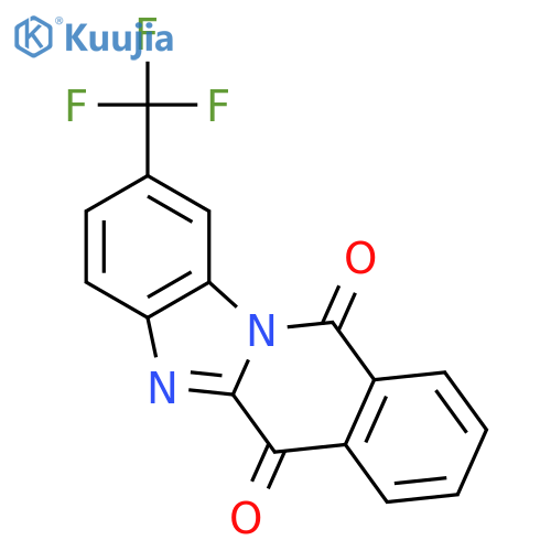 BENZIMIDAZO[1,2-B]ISOQUINOLINE-6,11-DIONE, 2-(TRIFLUOROMETHYL)- structure