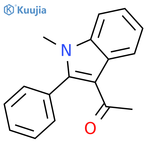 Ethanone, 1-(1-methyl-2-phenyl-1H-indol-3-yl)- structure