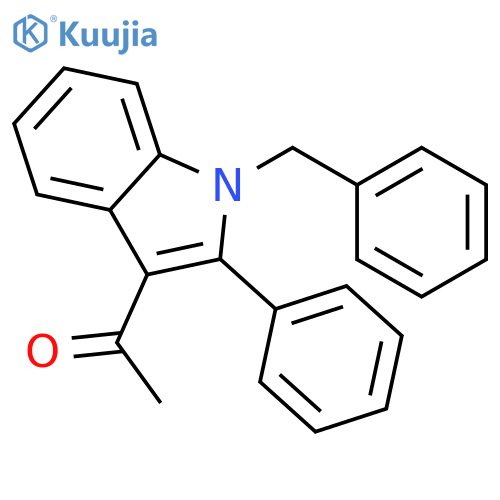 Ethanone, 1-[2-phenyl-1-(phenylmethyl)-1H-indol-3-yl]- structure