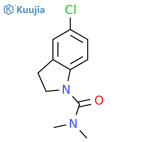 1H-Indole-1-carboxamide, 5-chloro-2,3-dihydro-N,N-dimethyl- structure