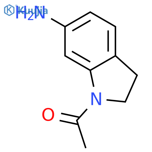 1-(6-amino-2,3-dihydro-1H-indol-1-yl)ethan-1-one structure