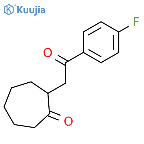 Cycloheptanone, 2-[2-(4-fluorophenyl)-2-oxoethyl]- structure