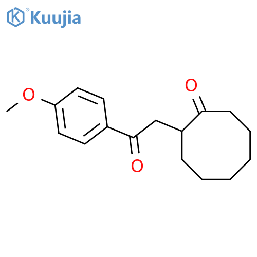 Cyclooctanone, 2-[2-(4-methoxyphenyl)-2-oxoethyl]- structure